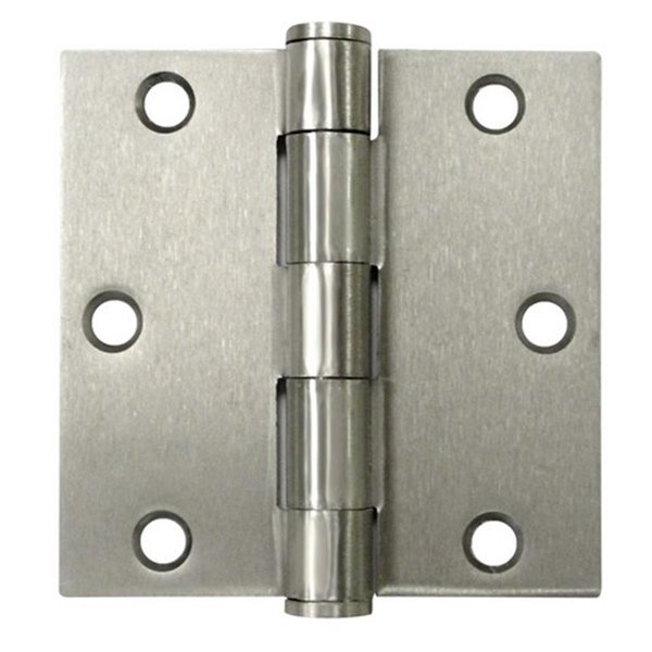 Patioplus 3.5 x 3.5 in. Heavy Duty Square Hinge&#44; Satin Nickel - Steel - Pack of 2 PA134486